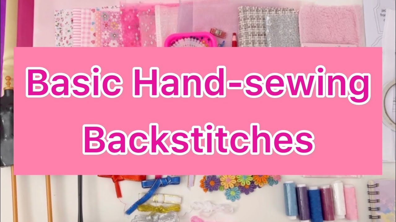 Hand-sew basic stitches,  Learn simple hand sewing techniques with fashion design kit for kids