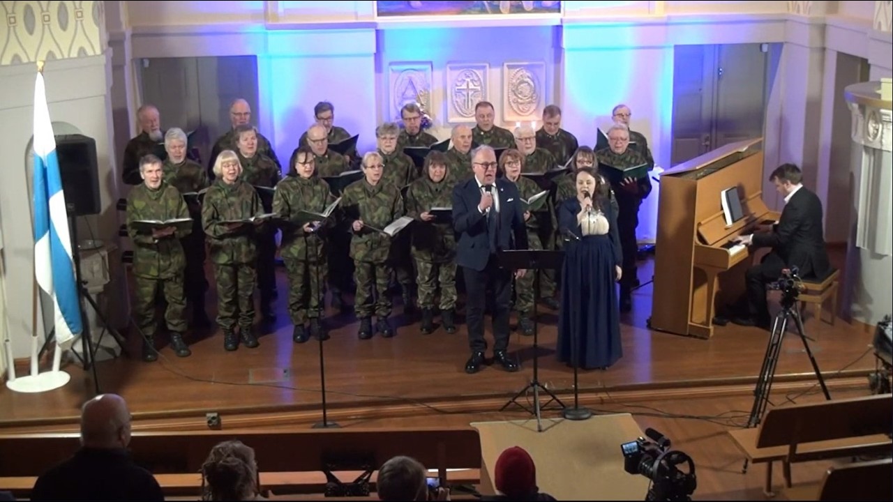 Kiitos Isänmaasta -sinivalkoinen konsertti.