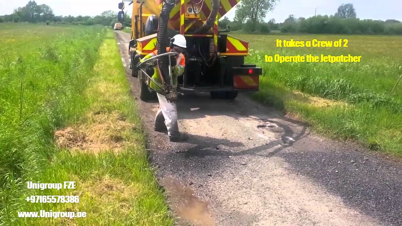 1 Minute Pothole Repair - Jetpatcher