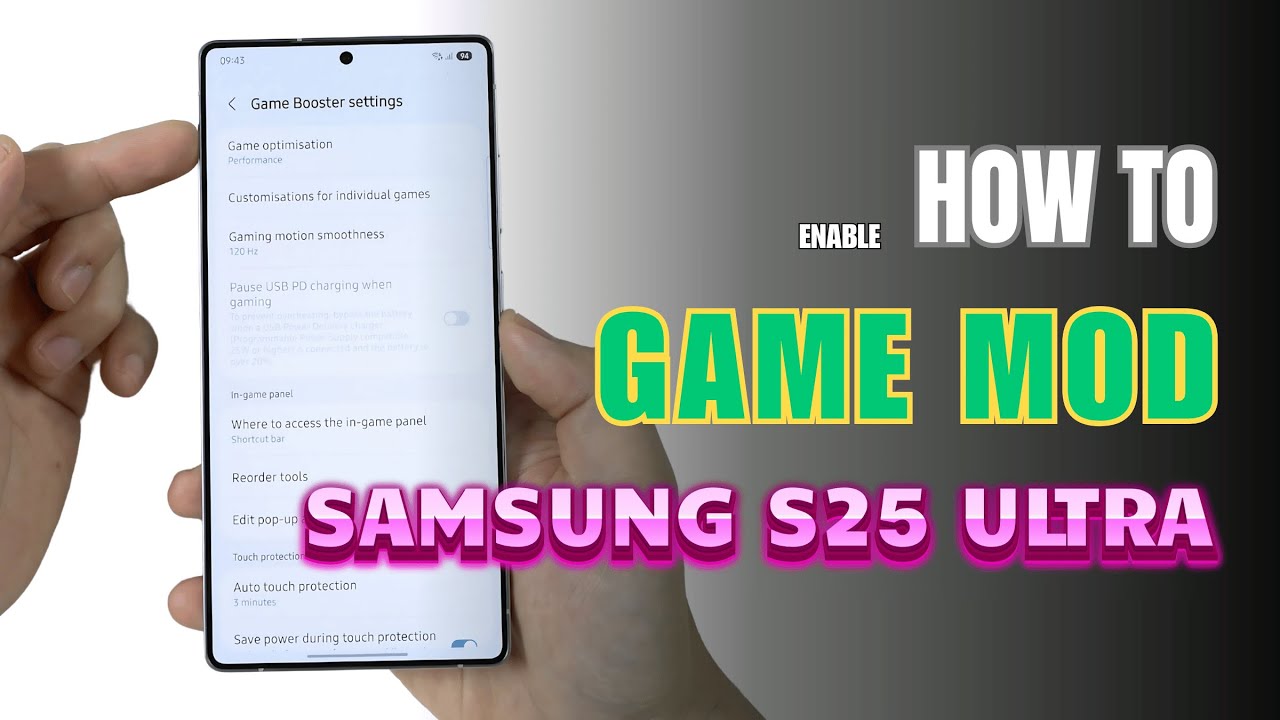How to enable Game Booster on Samsung Galaxy S25 Ultra