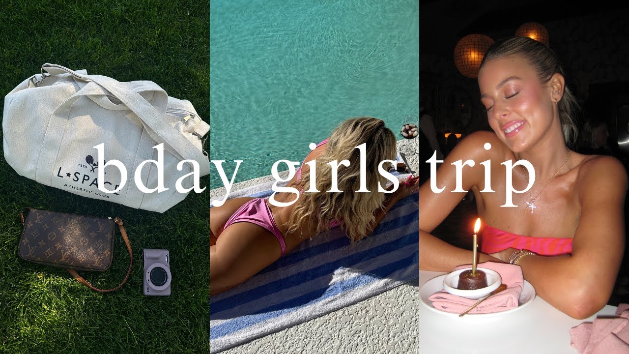 weekend vlog-- my birthday girls trip to palms springs