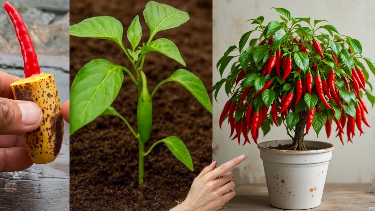 How to grow chili plants from chili seeds to produce fruit quickly and in a short time