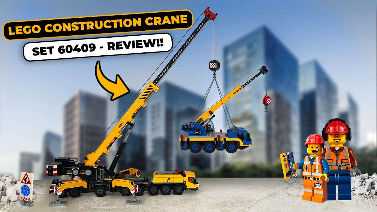 LEGO's New HUGE Mobile Construction Crane! (60409) - REVIEW!