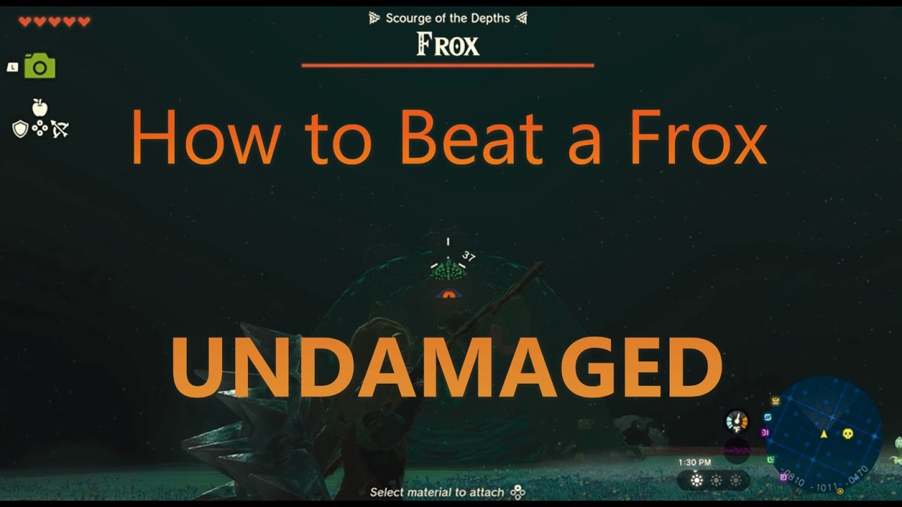 Zelda: Tears of the Kingdom How to Beat a Frox UNDAMAGED| Boss Guide | TOTK Tips | Frox Location
