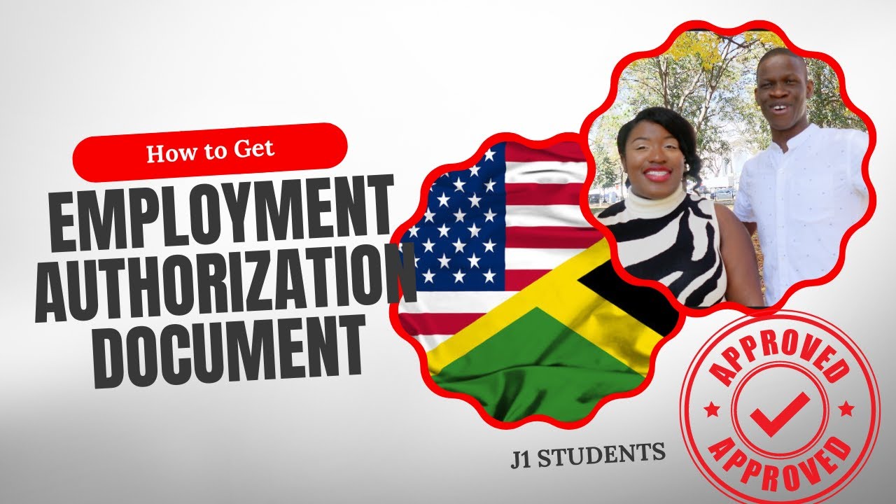 How to Get US Employment Authorization Document EAD | Work Permit | I-765 | Jamaican J1 Intern