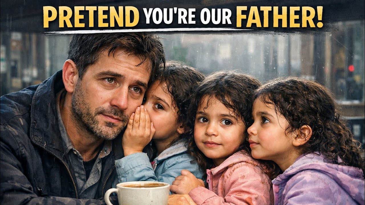 Single dad was having tea alone—until triplet girls whispered: 