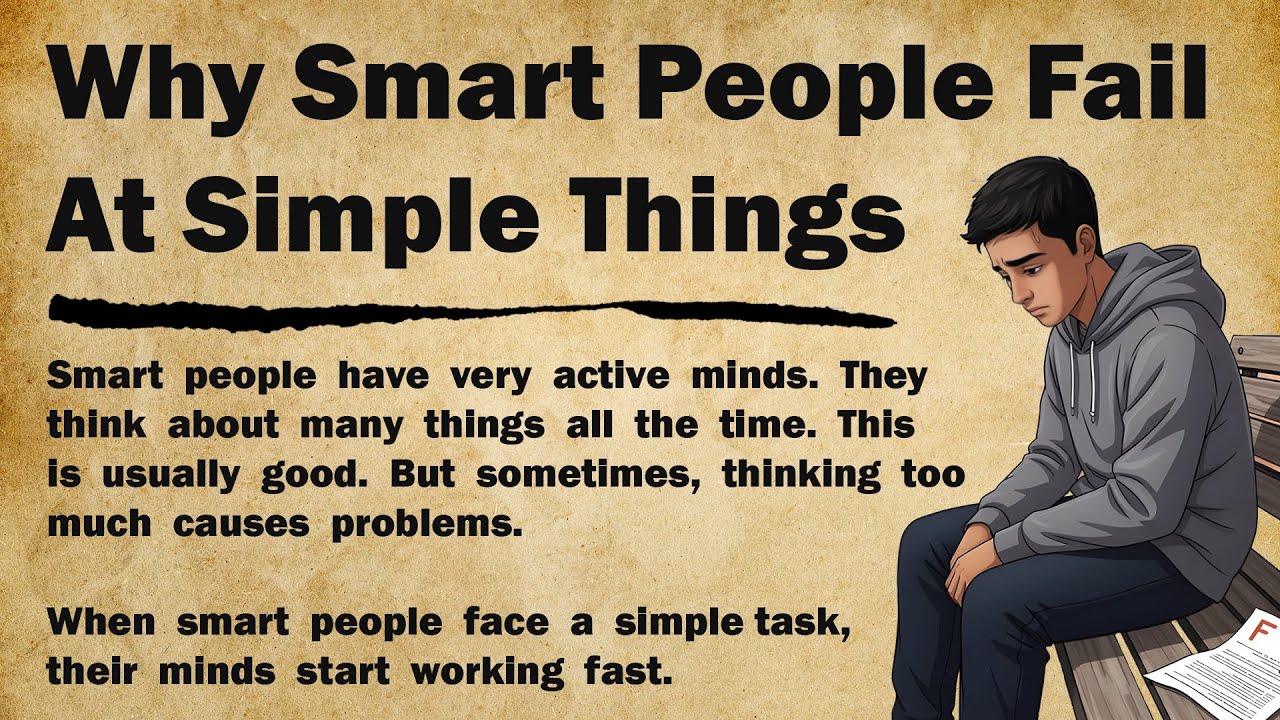 Why Smart People Fail at Simple Things 🧠❌ | English Story for Motivation Level 2 🎧📖