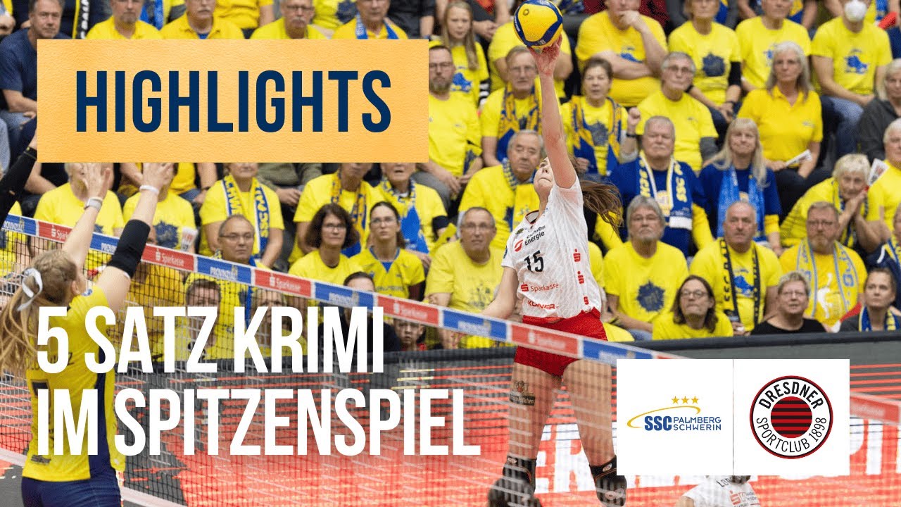 SSC Palmberg Schwerin - Dresdner SC | Highlights Frauen Volleyball Bundesliga