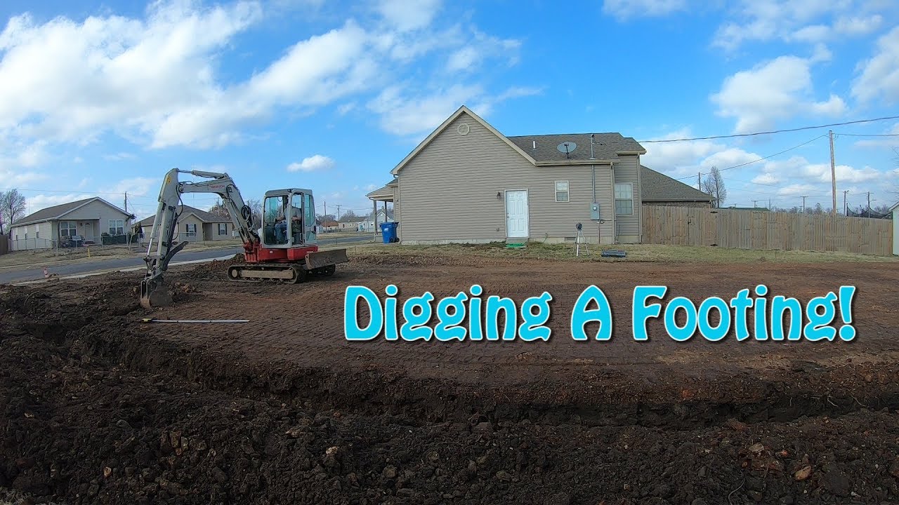 Digging A Footing With The Takeuchi TB153fr