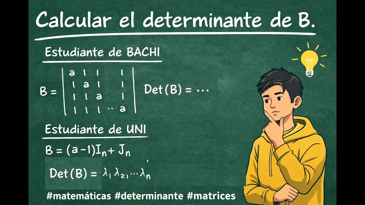Determinante paso a paso 🎯 | Método de Bachillerato vs Universidad