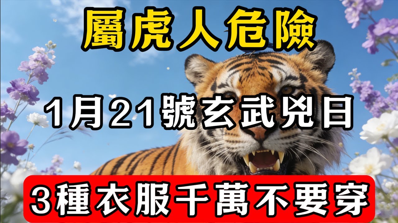 生肖虎必看！明天2026年1月21號，這3種衣服千萬不要穿，否則恐招黴運，全家災禍不斷，神仙都難救！#佛教 #佛家 #佛法 #佛學知識 #佛學智慧 #修心修行 #佛教文化 #禪悟人生#傳統文化