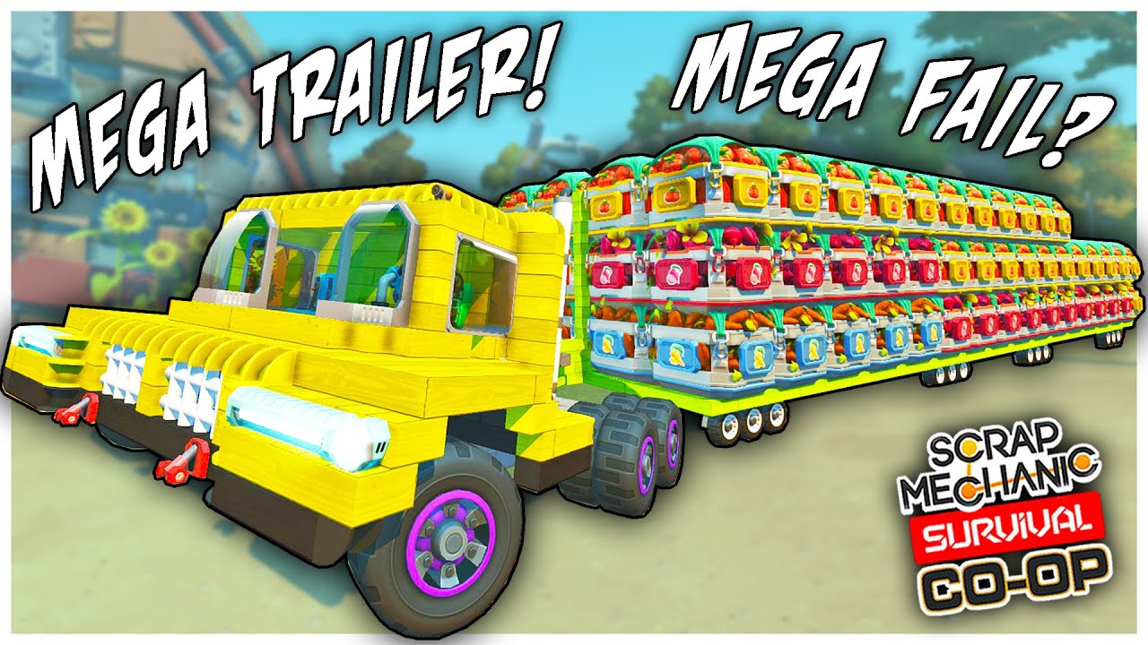 We FINALLY Built Our MASSIVE CARGO TRUCK...Was it Worth it?! (Scrap Mechanic Co-op Survival Ep. 64)