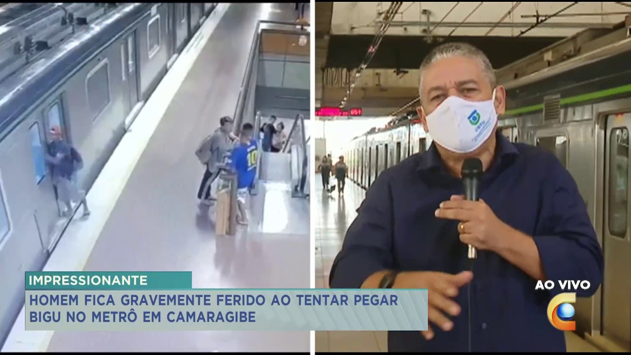Homem fica ferido no metrô de Camaragibe