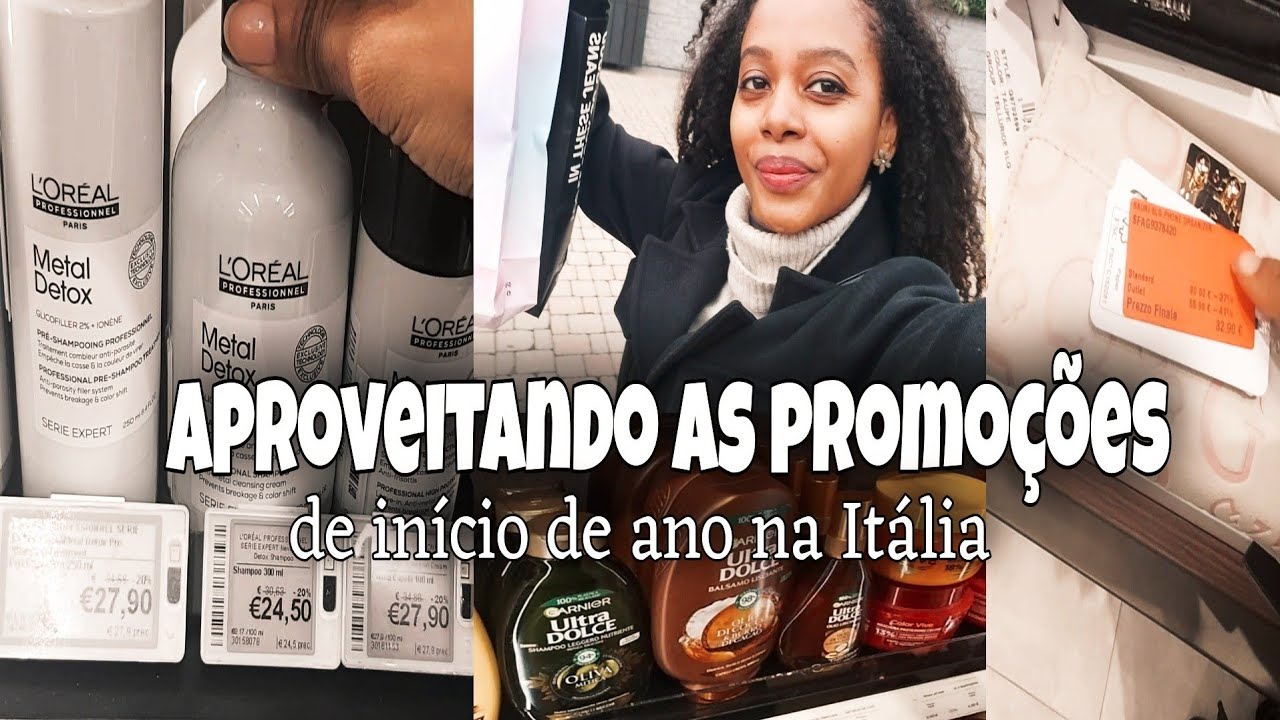 VLOG: COMPRAS DE PRODUTOS PARA TRATAR MEUS CABELOS RELAXADOS NA ITÁLIA.