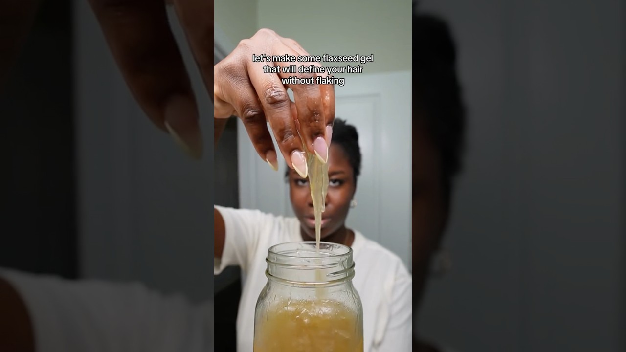 DIY Flaxseed Gel for Hair Growth and Crazy Definition  #naturalhair #hairgrowth #4chair