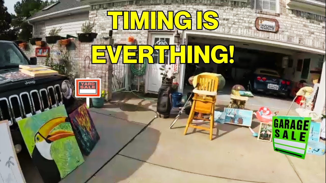 I WALKED UP THE AT RIGHT TIME AT THESE  COMMUNITY YARD SALES?