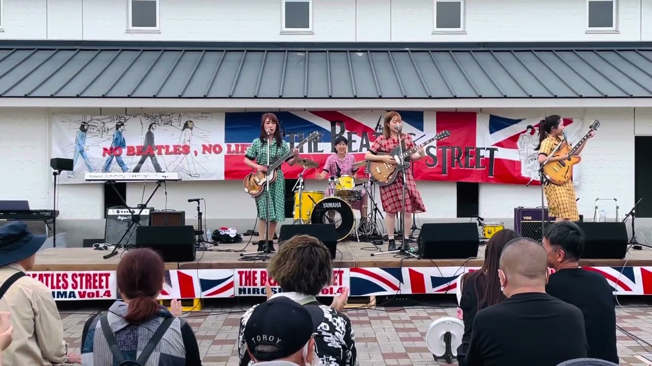 Beatles Tribute Grl's Band『The Beasties John風邪Ver. 』2023/10/01 広島ビートルズストリートvol.4