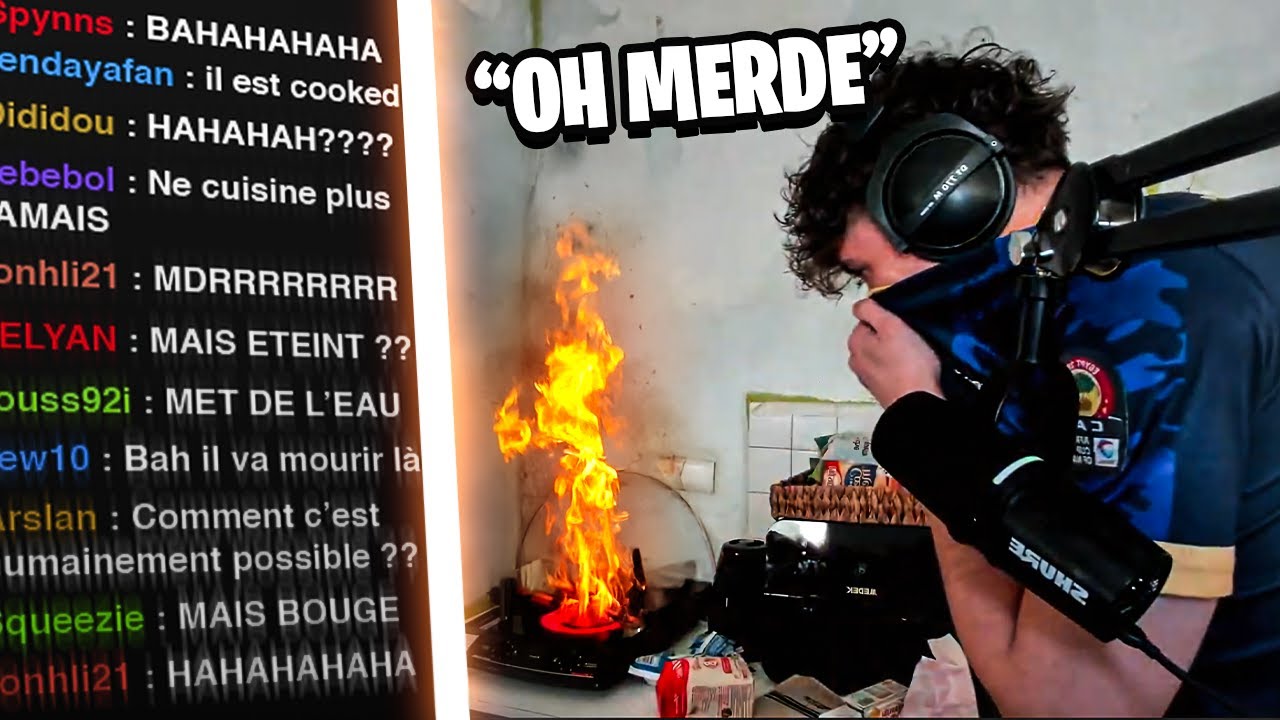 J'AI FAIT BR&Ucirc;LER MON FOUTOU SAUCE GRAINE 😨 (STREAM CUISINE)