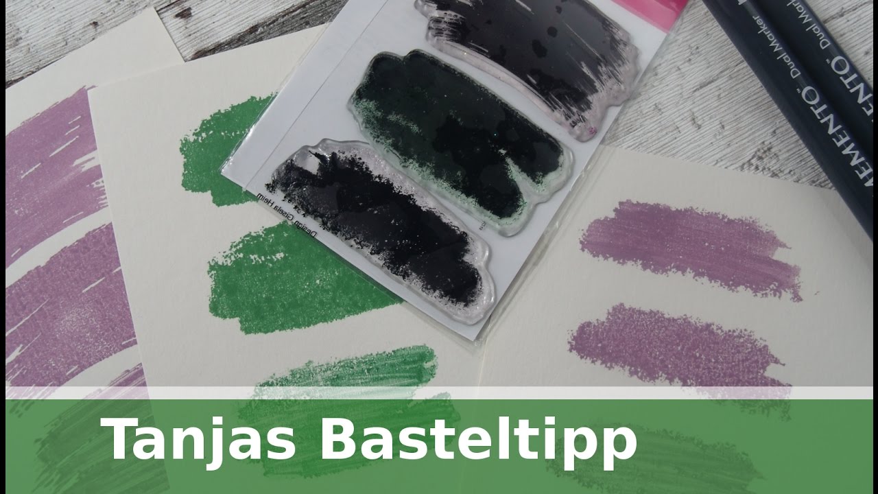 Tanjas schneller Basteltipp: Anwendungsm&ouml;glichkeiten Stempel Set Wischer  [Tutorial in deutsch]
