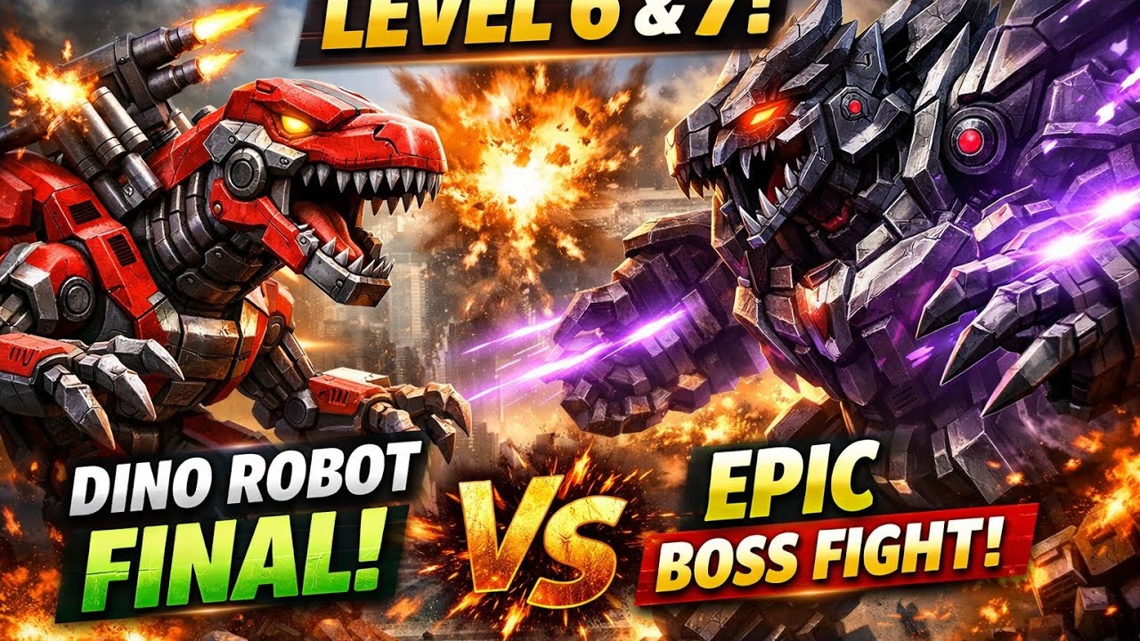 Level 7 Dino Robot Battle is INSANE! 🤖🦖 | Full Gameplay (Level 6–7)