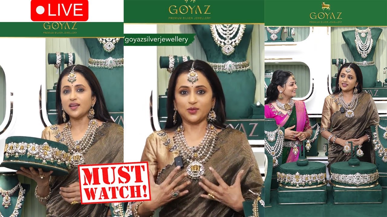 Suma Akka In Goyaz Silver Jewellery ||  RAAGAM Collection Launch Goyaz Jewellery @brideessentials