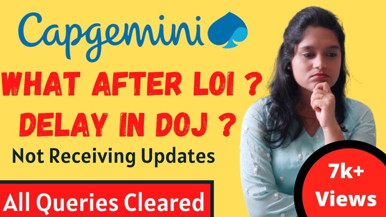 Capgemini All Doubts Cleared | Waiting for DOJ | What After LOI | Delay in DOJ