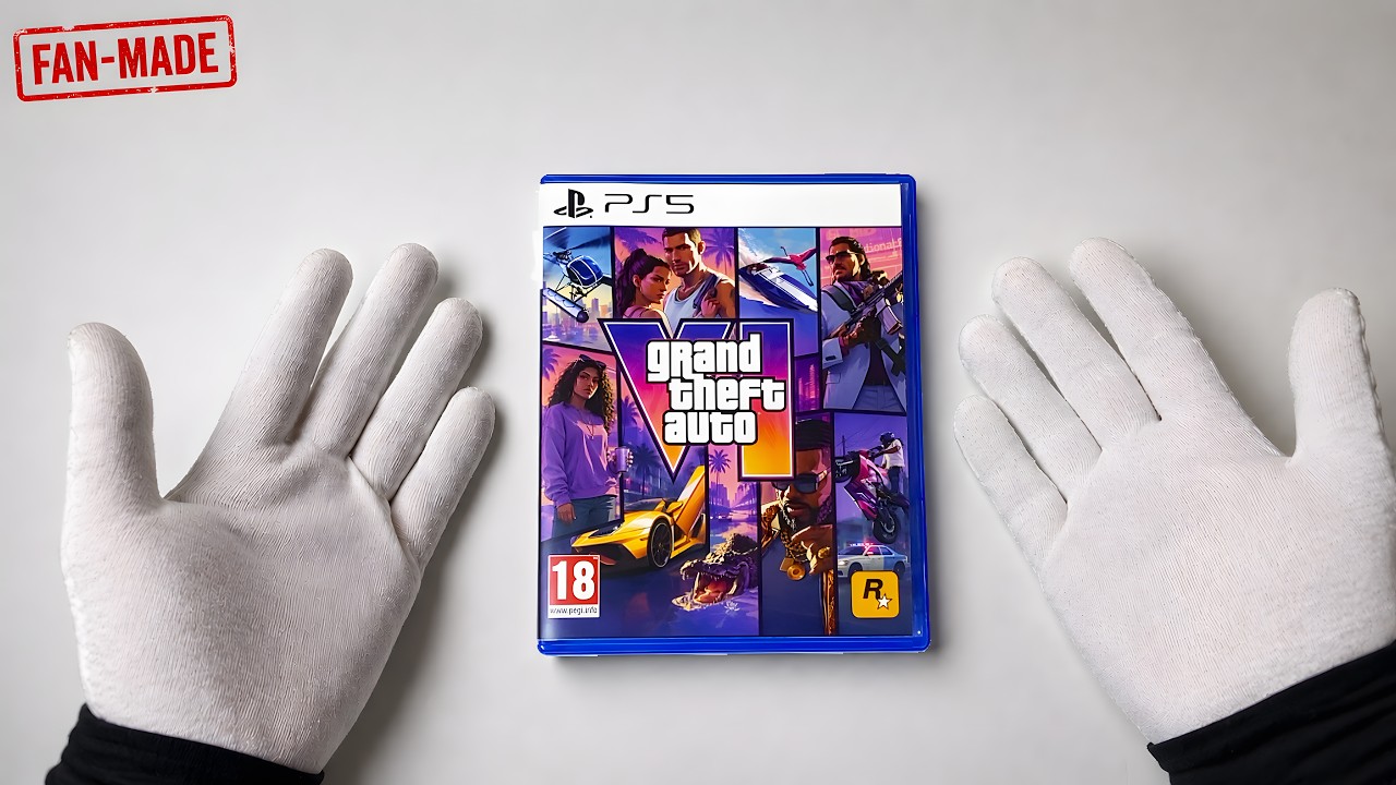GTA 6 PS5 Physical Copy Unboxing (Fan-Made Replica Disc & Map)
