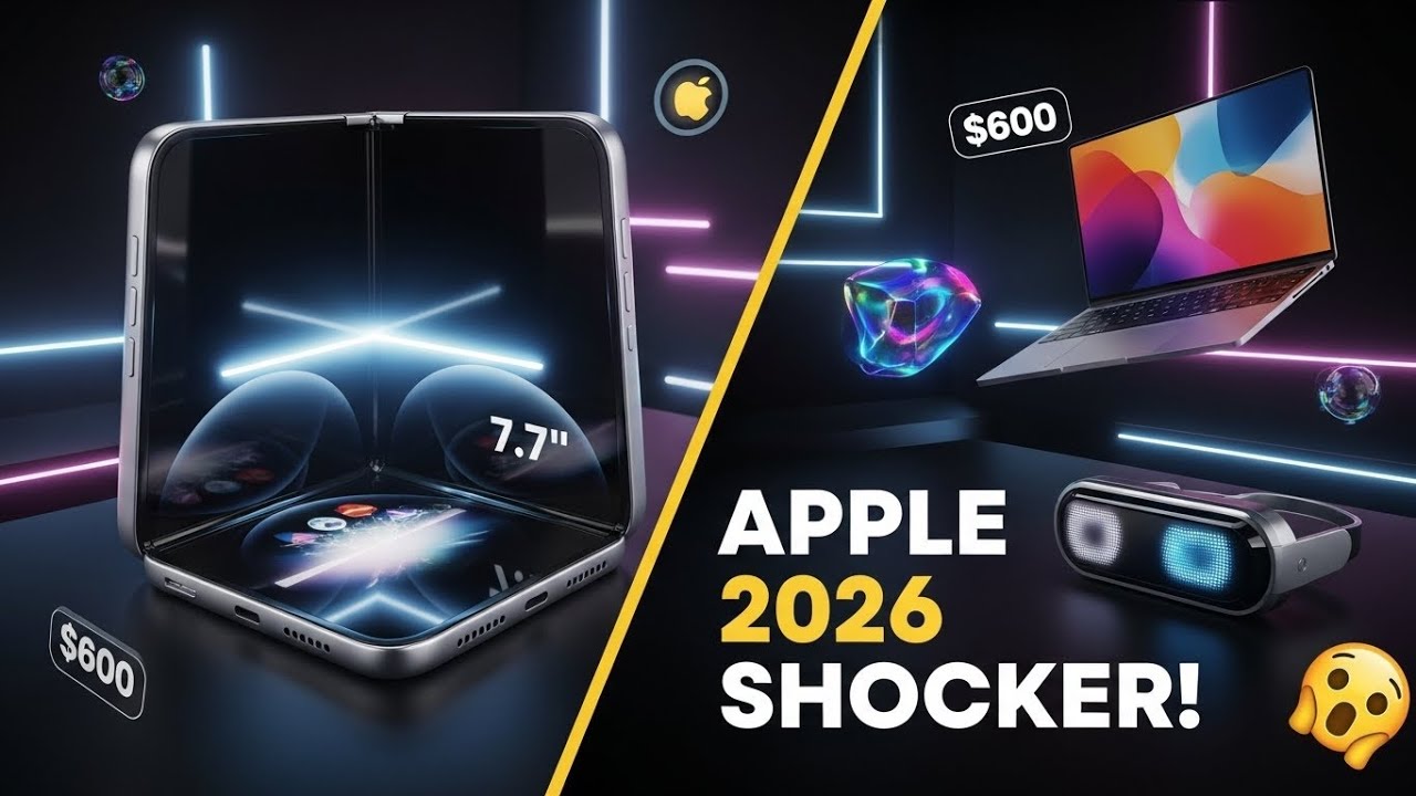 Apple: 2026 — разоблачение: MacBook за 600 долларов, складной iPhone и безумные гаджеты!