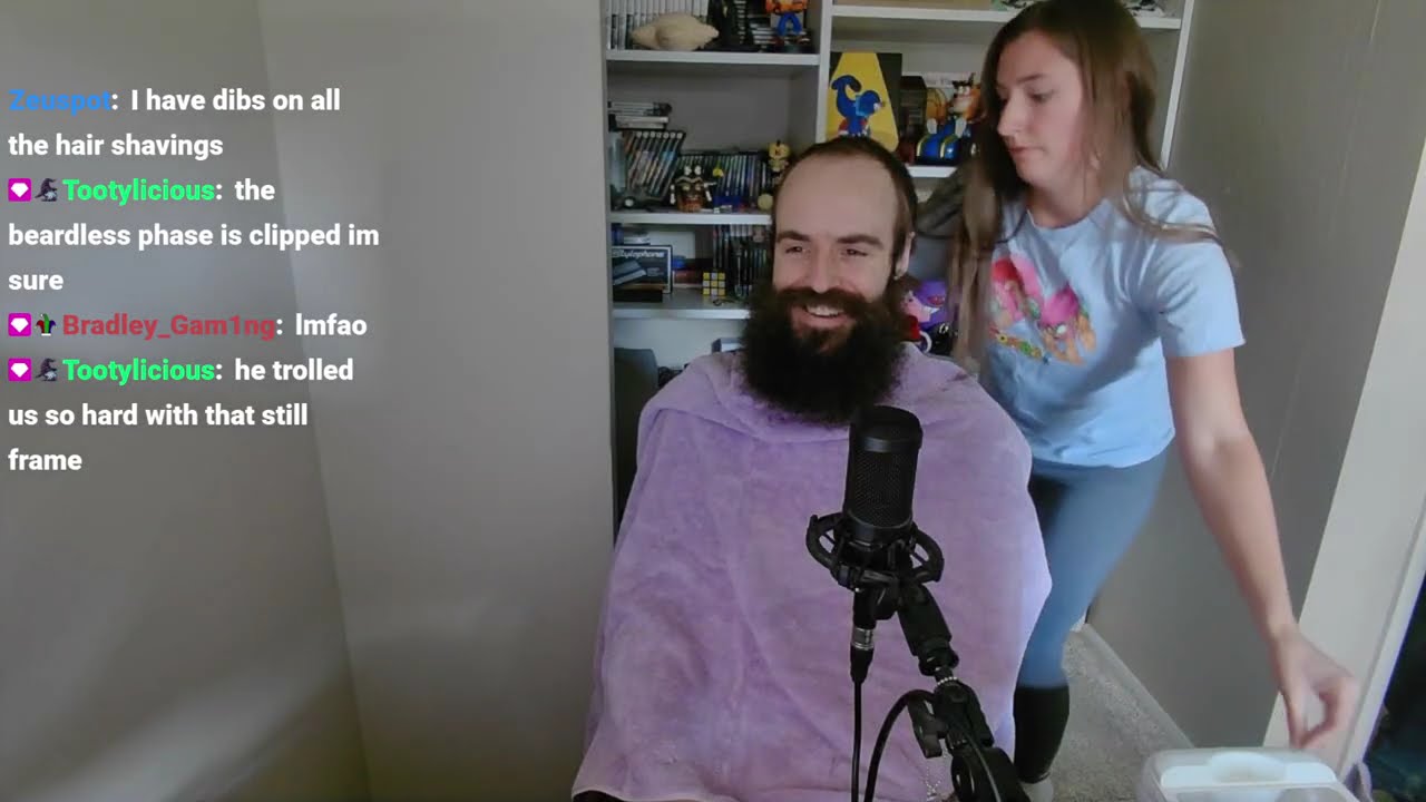 Going Bald for My Twitch Partner Celebration