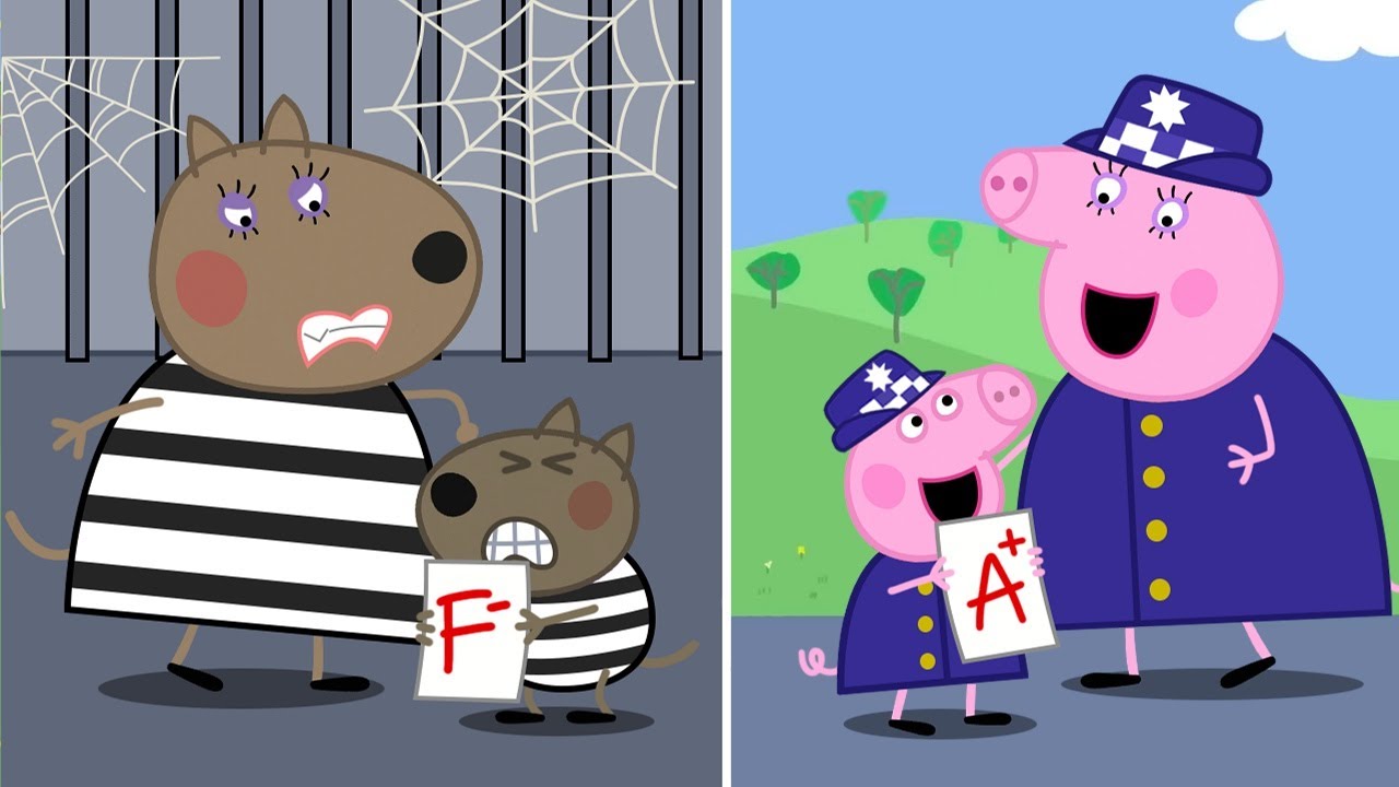 Peppa Pig Police Vs Danny Dog Thief - Peppa Funny Animation