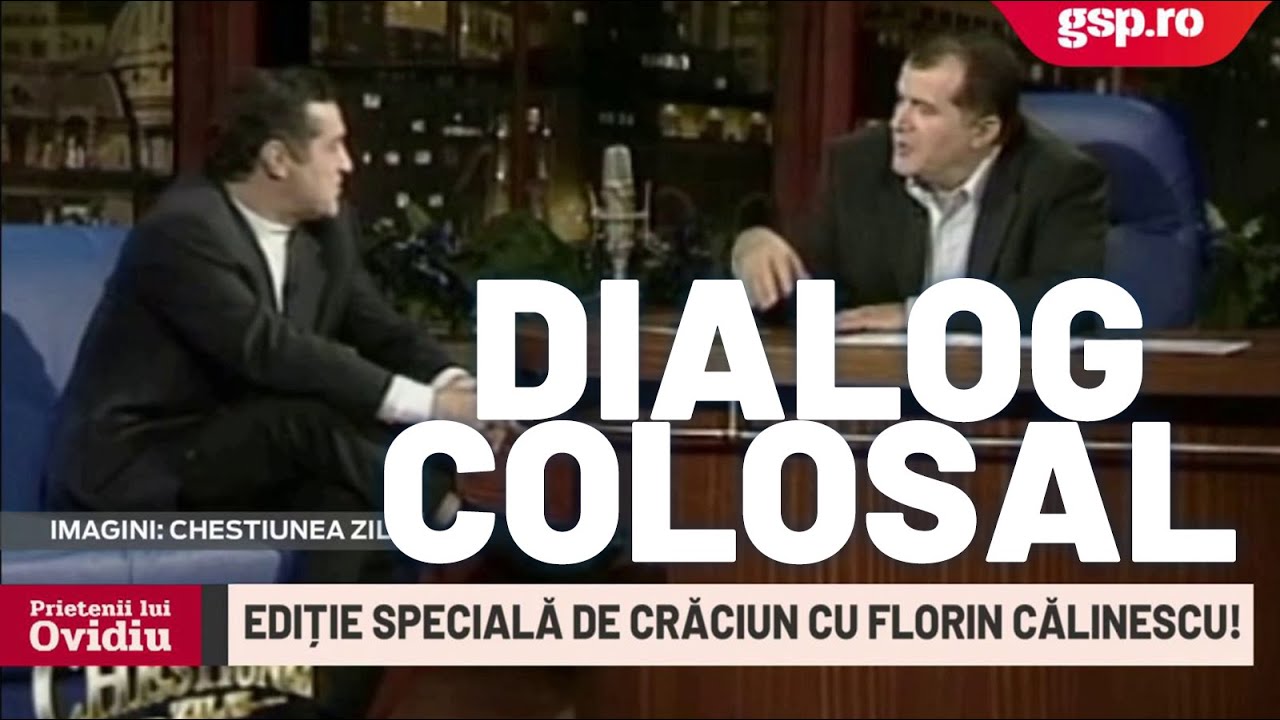 Florin Călinescu și Gigi Becali la Chestiunea Zilei: filmare de senzație