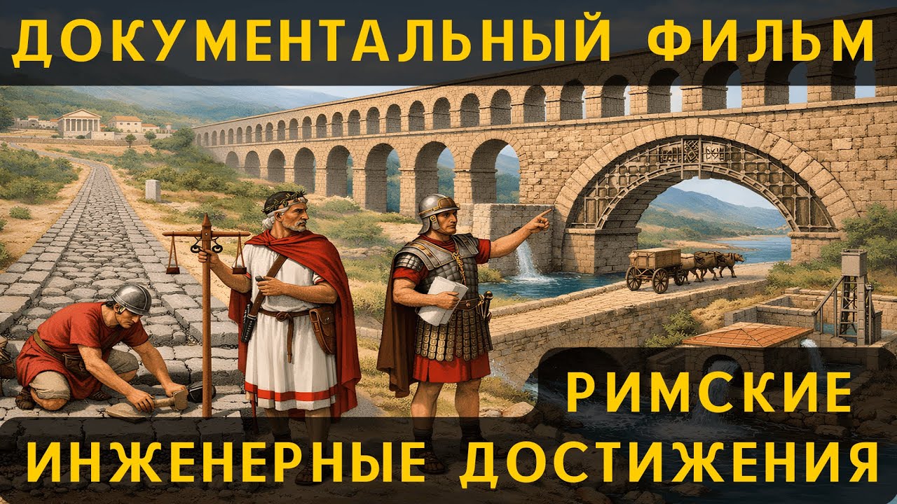 РИМСКИЕ ДОРОГИ, АКВЕДУКИ И ИНЖЕНЕРНЫЕ ДОСТИЖЕНИЯ. ДОКУМЕНТАЛЬНЫЙ ФИЛЬМ. ИСТОРИЯ: СОБЫТИЯ И ФАКТЫ.