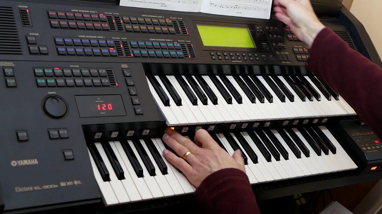 Amazing Grace Interlude - Played on Electone EL900M, Pipe organ style