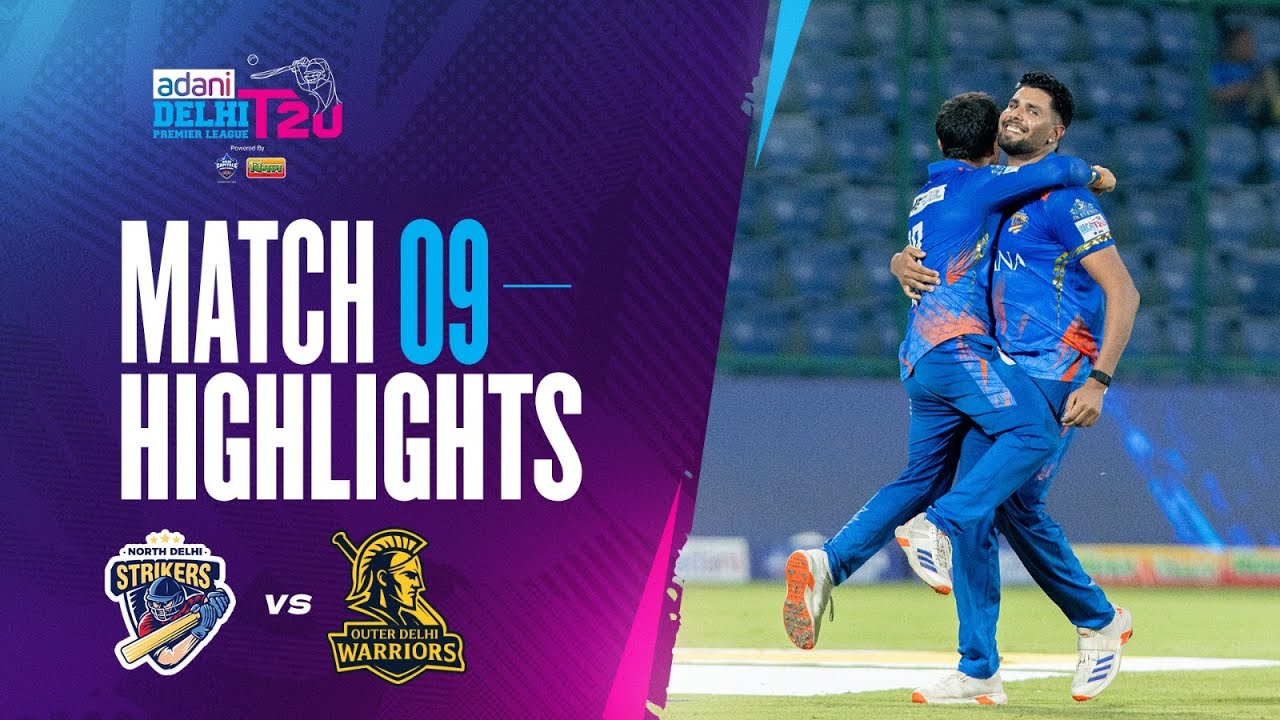 North Delhi Strikers vs Outer Delhi Warriors | 9th Match | DPL 2025