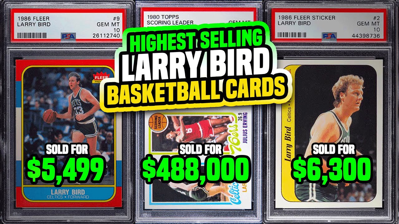 Top 11 Larry Bird Basketball Cards Recently Sold - 80s Basketball Cards Worth Money 🔥