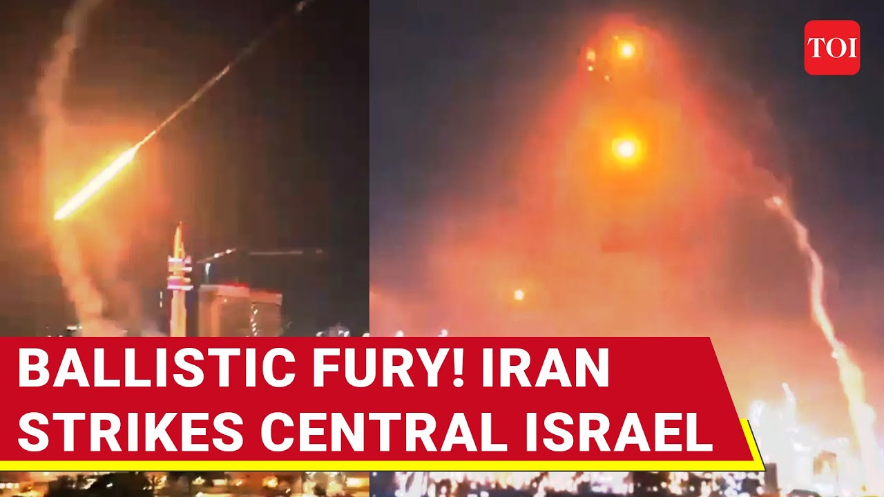 Iran Hypersonic Missile BOMBARDS Tel Aviv; Israelis Flee Bedrooms, Big Alert In Central Israel