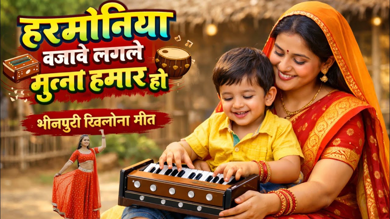 हरमोनिया बजावे लगे मुन्ना हमार हो | Bhojpuri Khilona Song | जच्चा बच्चा गीत।