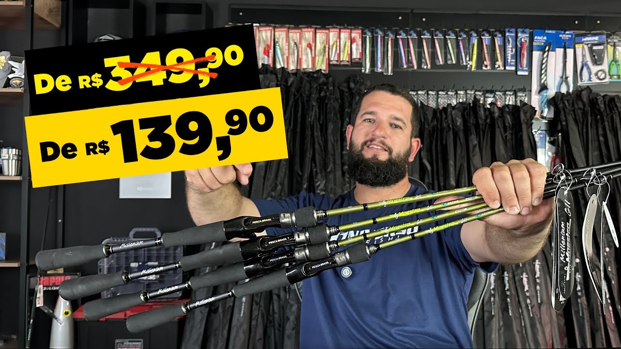 PROMOÇÃO VARA de pesca MAESTRO PARA CARRETILHA R$139,90! O melhor preço da internet