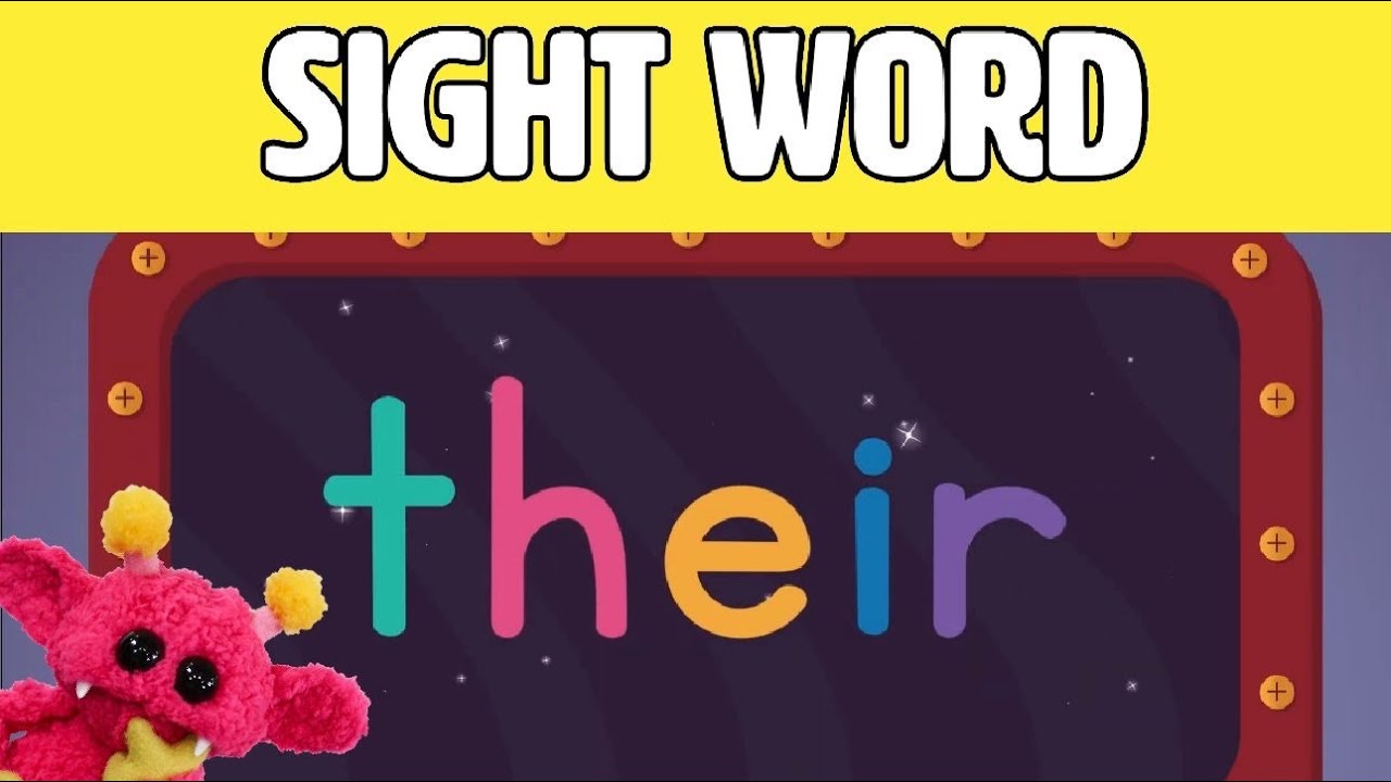 THEIR - Let's Learn the Sight Word THEIR with Hubble the Alien! | Nimalz Kidz! Songs and Fun!