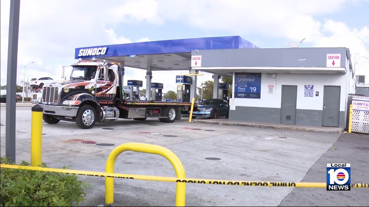 Police investigate shooting at Miramar gas station