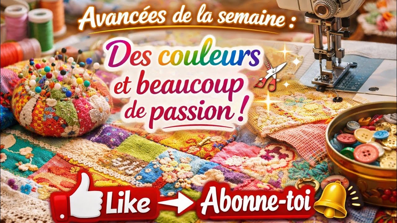 Les avancées de la semaine #crossstitch #pointdecroix 