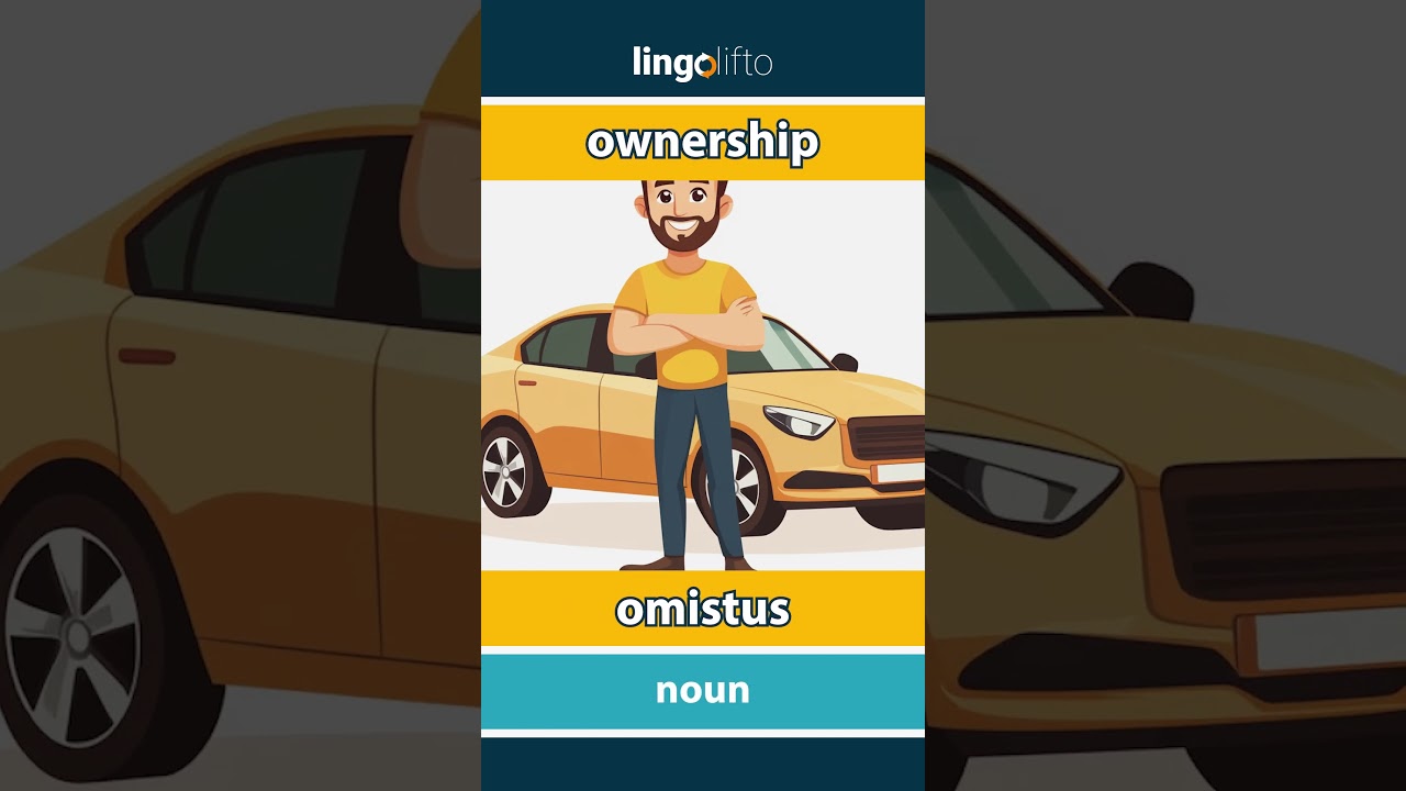 🇬🇧🇫🇮 ownership - omistus : vocabulary builder : learn English : opetellaan englantia