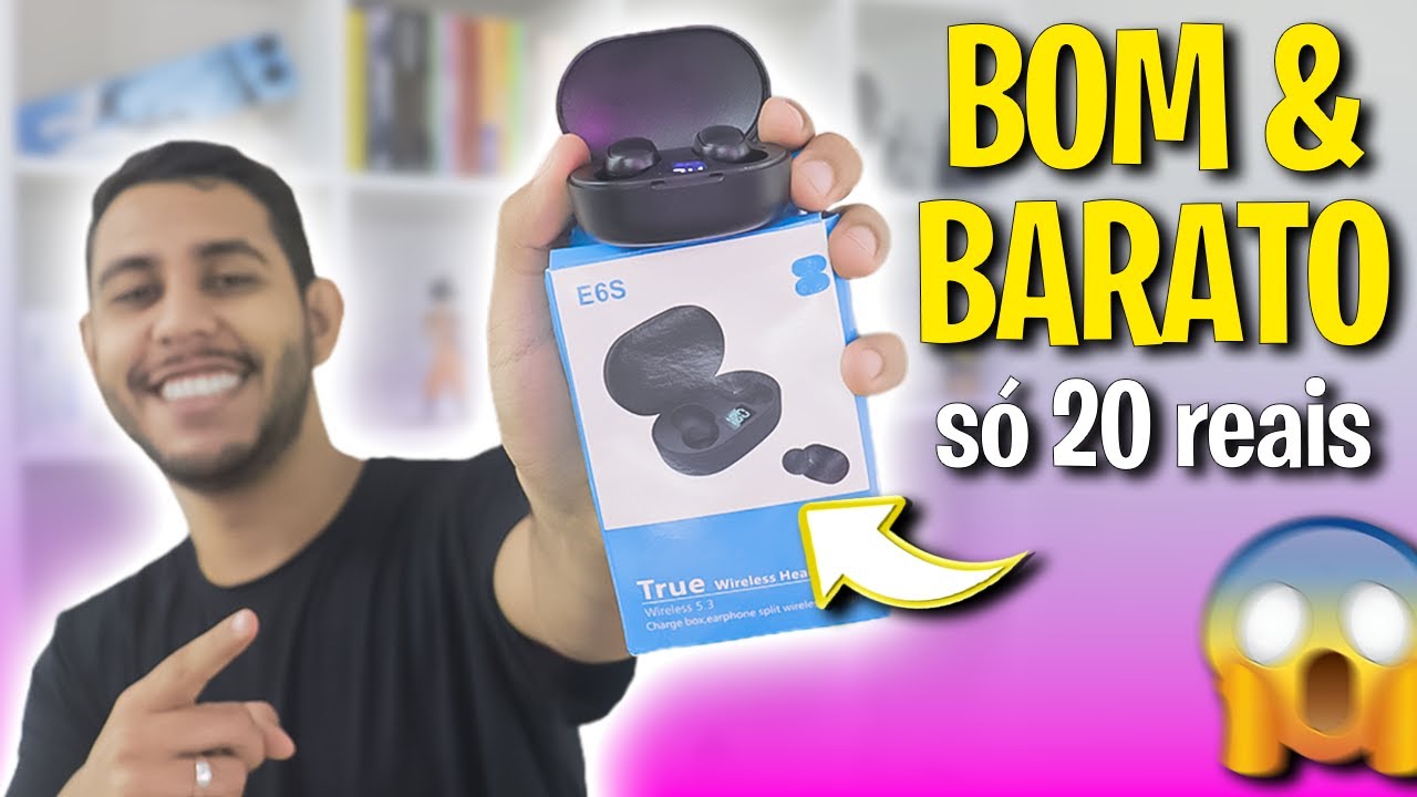 Fone Bluetooth E6S Tws: o fone bluetooth mais comprado! É bom mesmo? Vale a Pena? Unboxing e Review