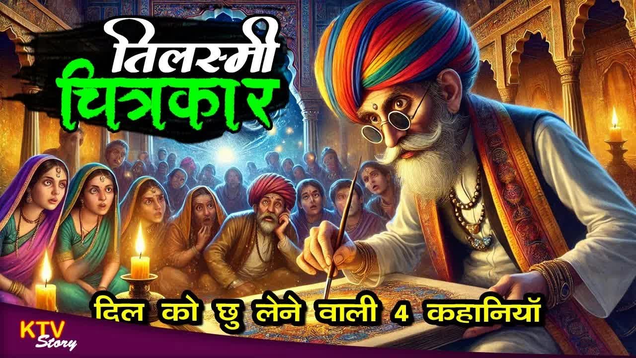 KTV552 तिलस्मी चित्रकार, TILASMI CHITRAKAR, 4 NEW ROCHAK HINDI KAHANIYAN, MORAL STORY, @KTVSTORY.