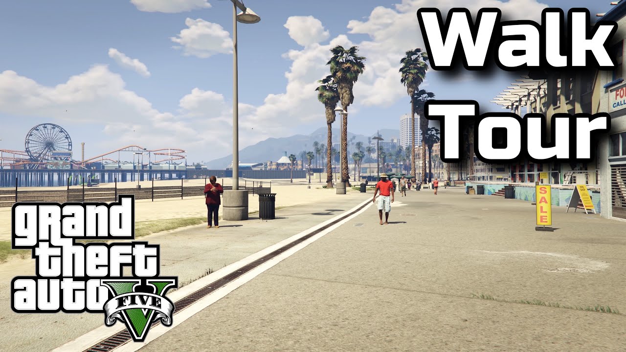 Walk Tour - Vespucci Beach - Grand Theft Auto V