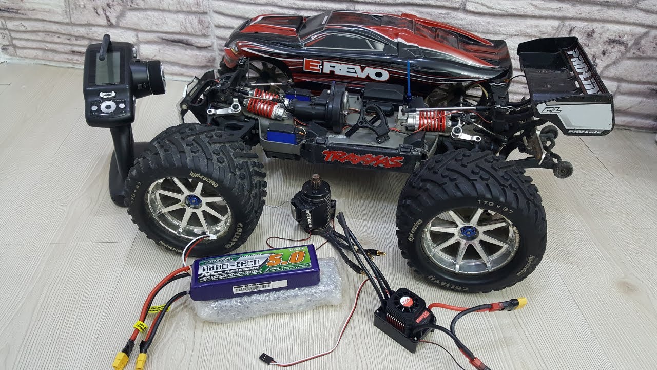 Traxxas E Revo Surpass hobby comes to life with 150a esc and Castle 2200 KV Engine