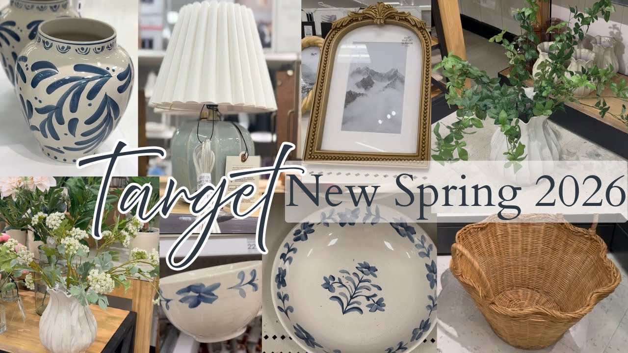 Покупки в Target весной 2026 года, идеи для весеннего декора дома, весенний декор для дома, видео...