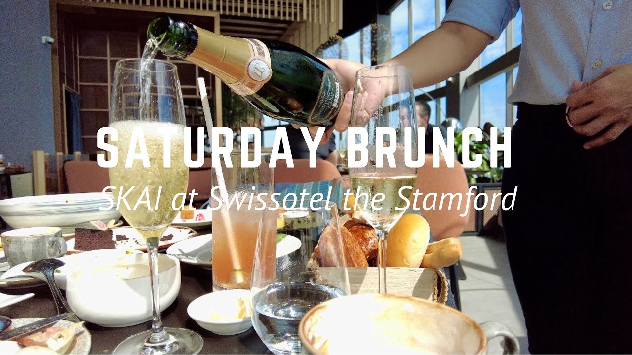 SKAI Saturday Cocktail & Champagne Brunch with Stunning Views | Swissotel the Stamford Singapore🇸🇬