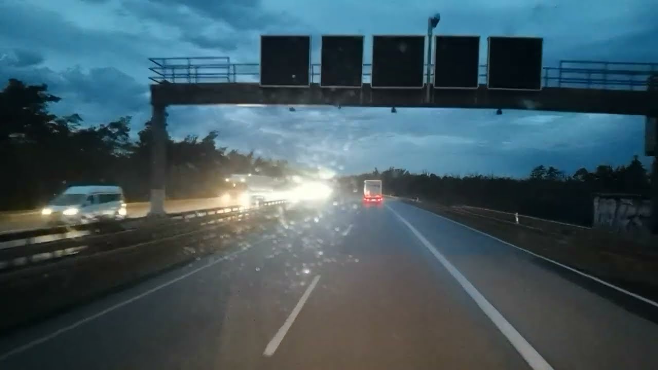 Mercedes Actros 1853 - Fahrt Rheinfelden nach Freudenberg NRW - AS Bensheim bis Darmstädter Kreuz