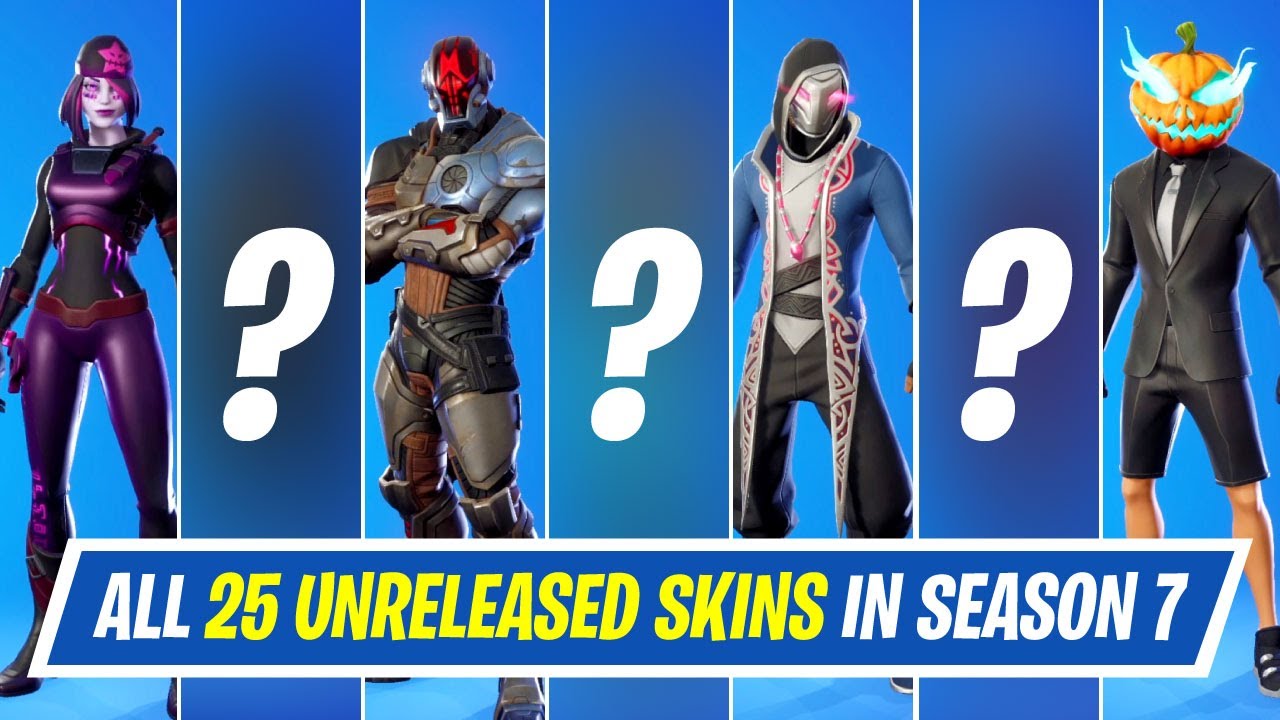 All 25 Unreleased Skins in Fortnite Chapter 2 Season 7 (Including NPCs)
